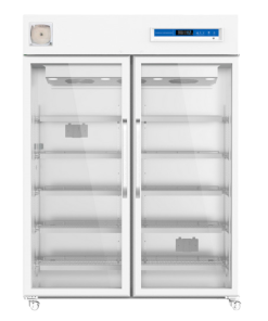 Double Glass Door Laboratory Fridge